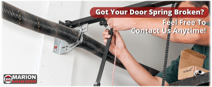 Broken Garage Door Spring Marion AR